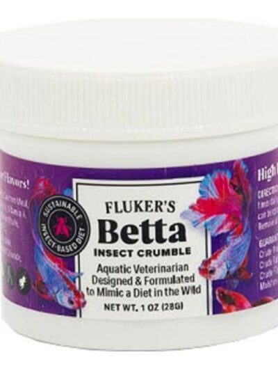 Flukers Betta Fish Food Crumble  1oz.
