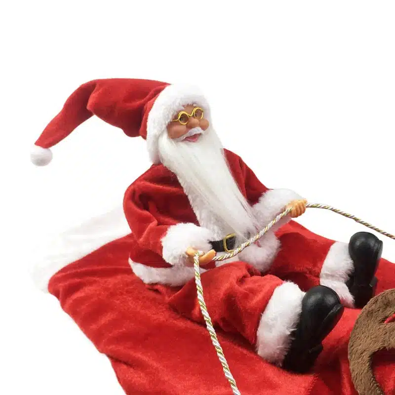 Santa Claus Riding a Dog Jacket - Image 4