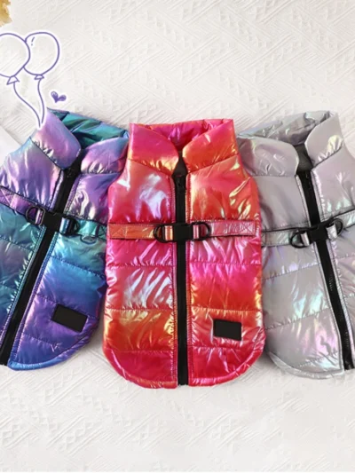 Large Dog Jacket Reflective Dog Clothes Winter Waterproof Clothing For Small Medium Dogs Pet Coats French Bulldog Vest