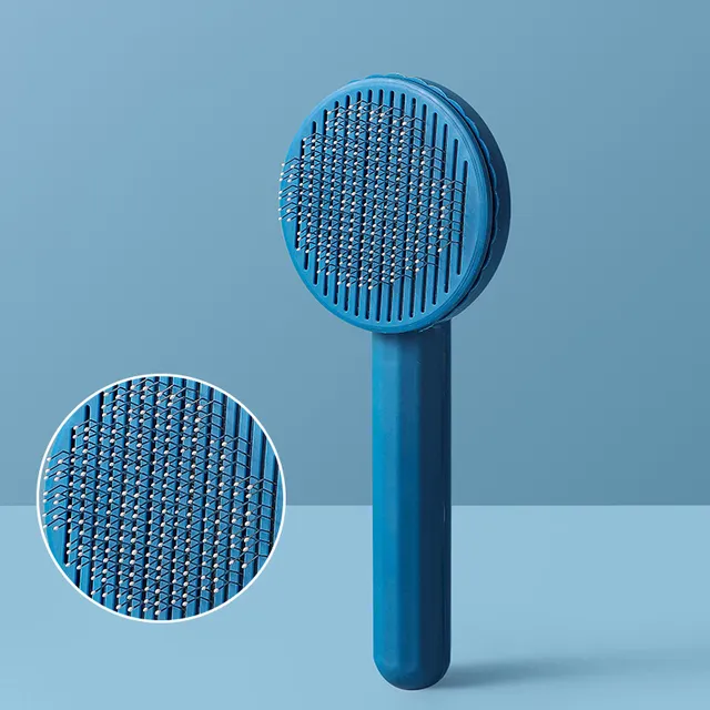Pet Cat Brush Comb Self Cleaning Slicker Brush For Cat Hair Removes Tangled Pet Hair Massages Comb Cats Accessories - Image 11