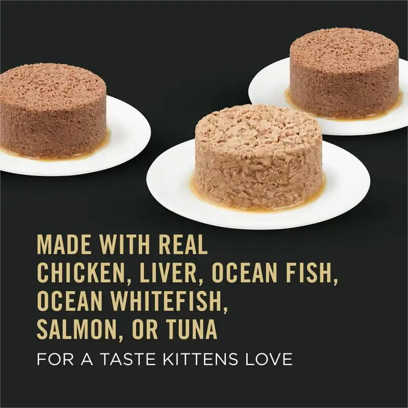 Cat Food for Kittens Variety Pack, 3 oz Cans (12 Pack) - Image 2
