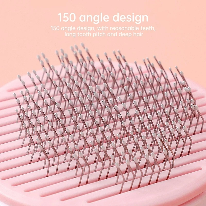 Pet Cat Brush Comb Self Cleaning Slicker Brush For Cat Hair Removes Tangled Pet Hair Massages Comb Cats Accessories - Image 3